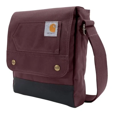 Image of Carhartt Women&#039;s, Durable, Adjustable Bag with Flap Closure, Everday Crossbody Snap (Port), One Size