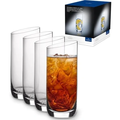 Image of Villeroy &amp; Boch Long Drink Glasses NewMoon 370 ml 4 Pieces
