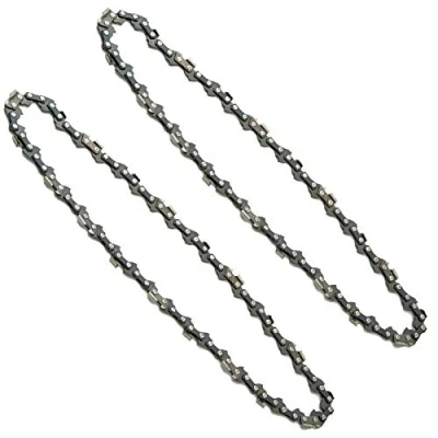 Image of SPARES2GO 50 Drive Link 14&quot; Bar Chain for Talon AC211114 Chainsaw (Pack of 2)