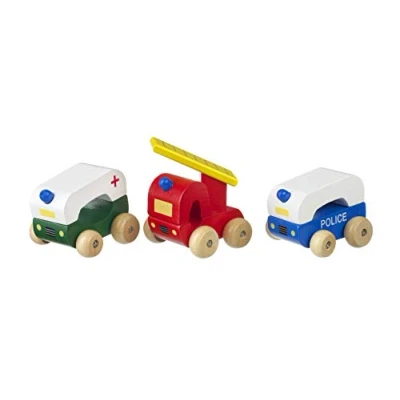 Image of Orange Tree Toys First Emergency Vehicles Wooden