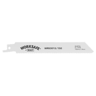 Image of Worksafe Reciprocating Saw Blade 150mm 14tpi Pack of 5
