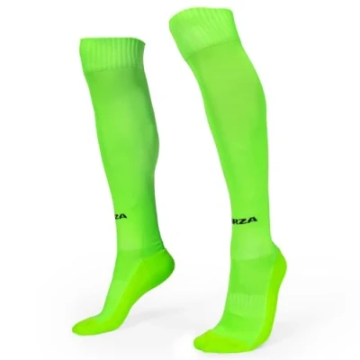 Image of FORZA Goalkeeper Knee High Socks Cushioned Sole &amp; Reinforced Heel [XS L/XL] (UK, Alpha, S, M, Regular, Fluro Green)