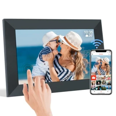 Image of TSITSC Digital Photo Frame WiFi, 10.1 Inch Picture Frame,1280 * 800 IPS Touch Screen HD Display Built in 32GB Memory, Auto Rotate, Share Photos and Videos via Frameo app