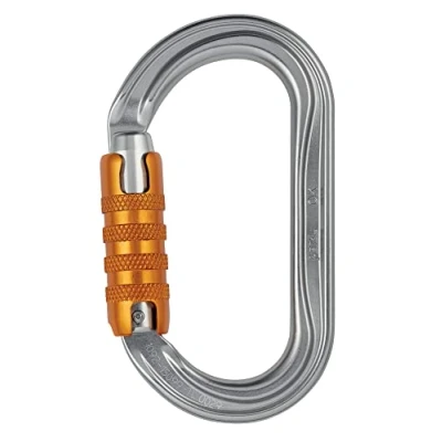 Image of Petzl Unisex_Adult Ok Triact lock Screw Carabiner, Gray, Einheitsgröße, Grey