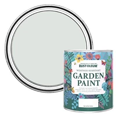 Image of Rust Oleum Grey Mould Resistant Garden Paint in Matt Finish Library 750ml
