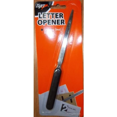 Image of Tiger letter opener stainless steel blade single