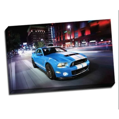 Image of Ford Shelby Gt500 Muscle Car Canvas Art Print Poster 30&quot;X 20&quot; Inches