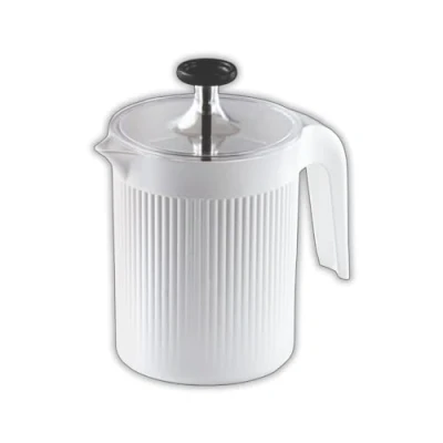 Image of Cremix, Milk Frother Handheld, Manual for Cappuccino, White, 0.50 LT, 10 x 14.5 15.2 cm, Made in Italy, 0% BPA and Phthalate Free