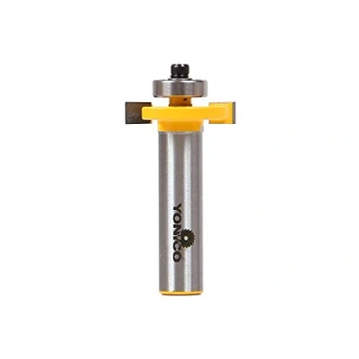 Image of Yonico 14181 Slot Cutter Router Bit, Cutting Height: 1/4&quot;, Depth: 3/8&quot; 1/2&quot; Shank