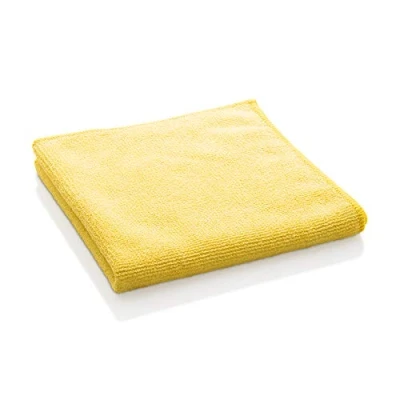 Image of E Cloth Bathroom Microfibre Cleaning Cloth, Absorbent Cleaner for a Spotless Shine Counters and Bath Tubs, Washable Reusable, 100 Wash Promise, Yellow, 1 Pack