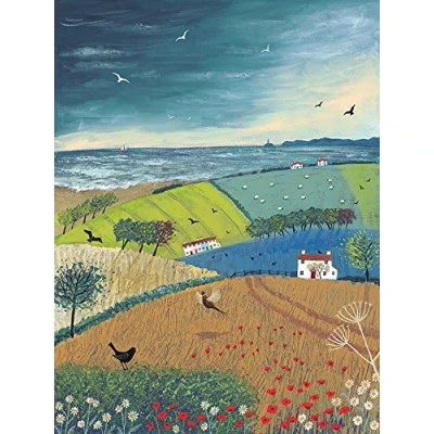 Image of Art Group AFWDC92522 The Jo Grundy Sea Breeze Canvas Print, Cotton, Multi Colour, 1.8 x 30 40 cm