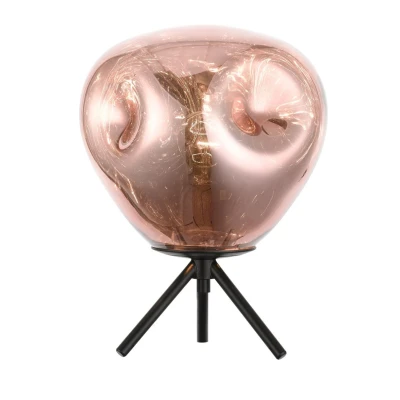 Image of Nina 1 Light Table Lamp Copper Black
