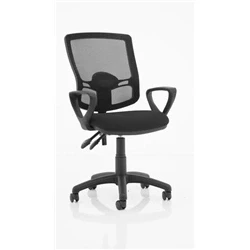 Image of Eclipse Plus II Lever Task Operator Chair Mesh Back loop Arms