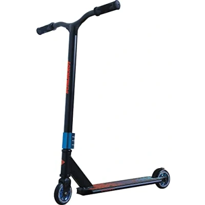Image of Schildkröt Stunt Scooter Kickless, Design: Sunset, Great with HIC Compression and Aluminum Rim, 100 mm PU Wheels, for Ambitious Stunts Tricks, 510431