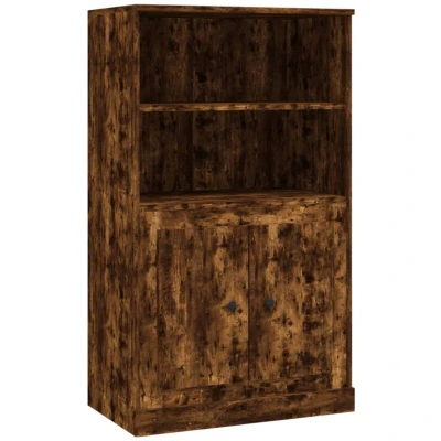 Image of vidaXL Highboard Smoked Oak 60x35.5x103.5 cm Engineered Wood