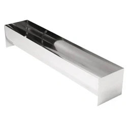 Image of Vogue E581 U Shaped Terrine Mould Large Stainless Steel Baking Tool Bakeware Oven, Silver, (H)90 x (W)500 (L)100mm