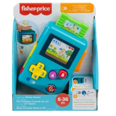 Image of Fisher Price Learning Fun Lil&#039; Gamer, Multicolored Toy Console with Music, Lights, Shapes, Numbers &amp; Colors, from 6 Months, HBP23