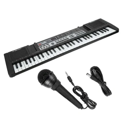 Image of Gziztx 61 Key Keyboard Piano with Microphone, Speakers, Portable Electric for Beginners, 16 Tones, 10 Rhythms, 6 Demos, 8 Percussion
