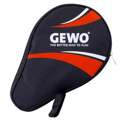 Image of GEWO Master Round Case Robust Table Tennis Bat Cover for One Bag with Padded Racket Compartment without Ball Single