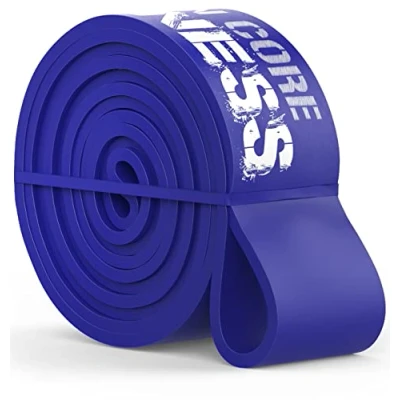 Image of Iron Core Fitness Blue Resistance Bands Long Extra Strong, Monster Pull Up Exercise Band Assist for Squat and Bench Deadlift.