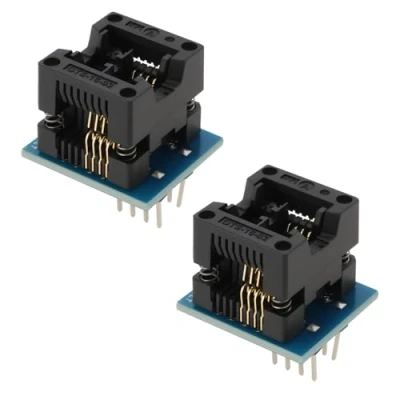 Image of YINETTECH 2PCS SOP8 SOIC8 SO8 to DIP8 Programming Adapter IC Socket Converter Module Programmer 24 * 20mm 150mil