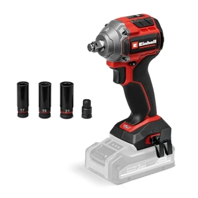 Image of Einhell Professional Cordless Impact Wrench TP CW 18/260 C Li BL Solo Power X Change (18 V, 260 Nm Torque Level, 500 Release Torque, brushless, External Square bit Socket, Battery not Included)