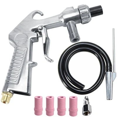 Image of Wogoboo Sand Blaster Kit Blasting Shot Sandblaster Siphon Feed Gun Nozzle Rust Remove Abrasive for Sandblast Cabinets