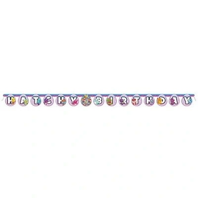 Image of Unique Party 59308 6.5ft Hatchimals Birthday Banner