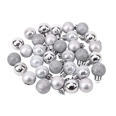 Image of Pack of 32 25mm Silver Baubles