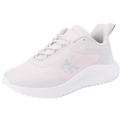 Image of Calvin Klein Jeans Runner LACE Trainers, Women&#039;s, Size: 3.5, Lilac ash bright white Polyester