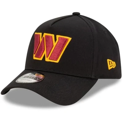 Image of New Era Washington Commanders NFL Evergreen Black 9Forty Adjustable A Frame Cap