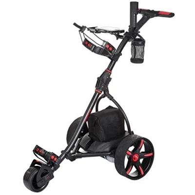 Image of Caddymatic V2 Electric Golf Trolley/Cart With 18 Hole Standard battery Auto Distance Functionality Black