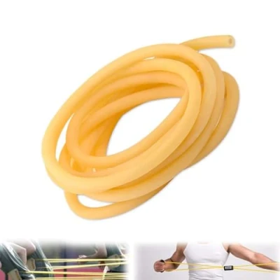 Image of 5M/16.40FT Length Natural Latex Tube Surgical Band Tubing Rubber Hose ID 1.75mm OD 4.5mm(Beige)