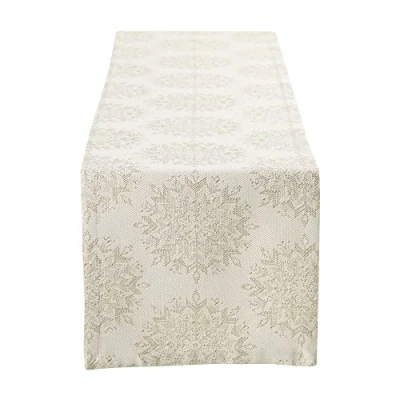 Image of DII Winter Sparkle, Cotton, 14x108 Table Runner