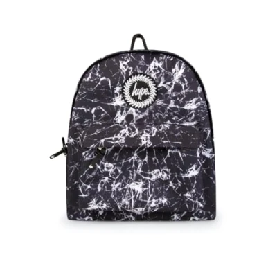 Image of Hype Unisex Kid&#039;s Black Cracking Glass Backpack, One Size