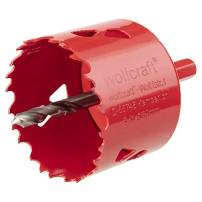Image of wolfcraft Bi Metal Hole Saw I 5484000 for Drywall Materials, Wood, Plastics and Metals, Cutting Depth 40 mm