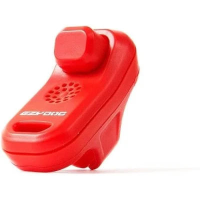 Image of EZYDOG Command Dog Clicker Training, Training for Dogs, Clickers, Puppy Hands Free, Positive Reinforcement, Wrist Strap, Whistle (Red)