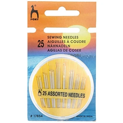 Image of Pony Hand Sewing Needles Assorted Sizes, Multi Colour, Compact