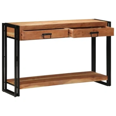 Image of vidaXL Console Table 120x33x75 cm Solid Wood Acacia