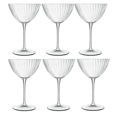 Image of Bormioli Luigi Speakeasies Swing Set of 6 Glasses Martini Cups 22 cl