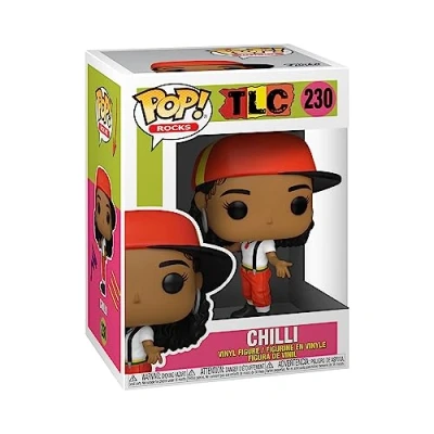 Image of Funko Pop! Rocks: TLC Rozonda &quot;Chilli&quot; Thomas Chilli Collectable Vinyl Figure Gift Idea Official Merchandise Toys for Kids &amp; Adults Music Fans Model Collectors and Display