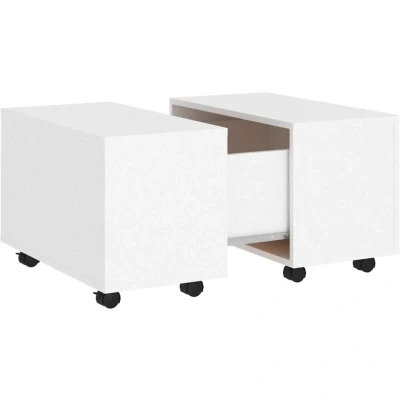 Image of vidaXL Coffee Table White 60x60x38 cm Engineered Wood