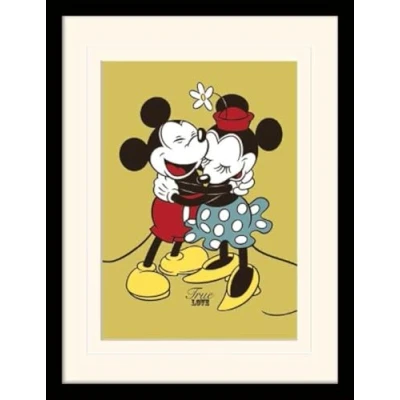 Image of Disney Junior MP11134P PL Mickey Mouse 30 x 40 cm &quot;True Love&quot; Mounted and Framed Print
