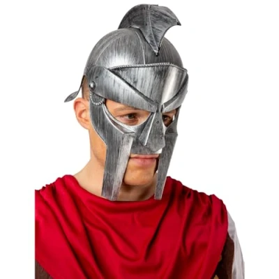 Image of Wicked Costumes Adult Gladiator Helmet Fancy Dress Accessory Hat
