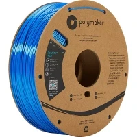 Image of Polymaker Silk PLA Filament 1.75mm Shiny Blue Filament, 1kg 1.75 Cardboard Spool PolyLite 1.75mm, Print with Most Printers Using 3D Filaments