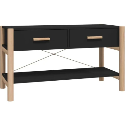 Image of vidaXL TV Cabinet Black 82x38x45 cm Engineered Wood