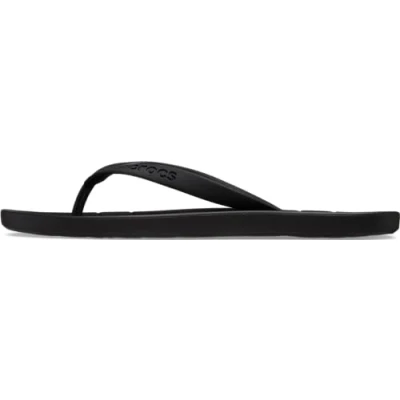Image of Crocs Unisex Flip Flop, Black, 9 UK