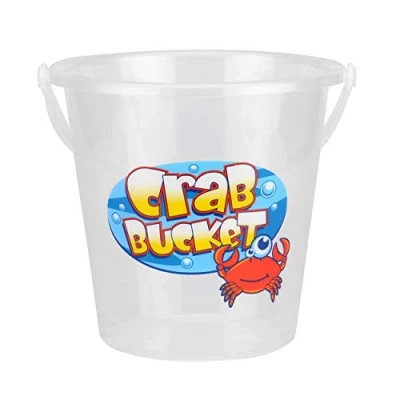 Image of Yello BU1205 Clear, Beach Bucket for Crabs and Small Wildlife