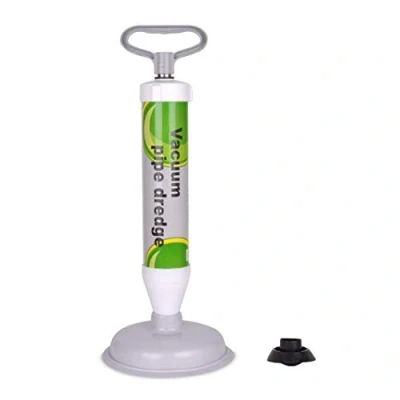 Image of XREXS Drain Buster Toilet Air Plunger Powerful with 2 Type Suction Cups, Unblocker Vacuum Plunger, Sink Suitable for Toilet, Bathtub, Shower,