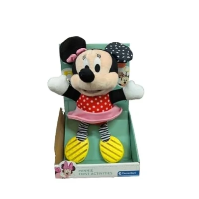 Image of Clementoni Disney Baby Mini Mouse Plush Toy: Soft Doll with Sounds &amp; Textures (6+ Months)